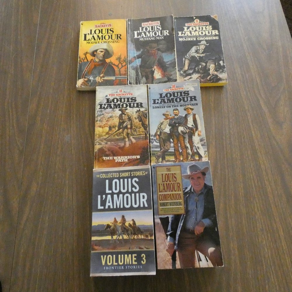 7 Louis L'amour PB Books Westerns The Sacketts